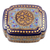 Papier mache decorative box, 'Kashmir Sapphire' - Blue and Gold Papier Mache and Wood Decorative Box (image 2a) thumbail
