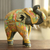 Wood and papier mache sculpture, 'Mughal Elephant' (11 inch) - Royal Elephant Papier Mache Sculpture (11 Inch) thumbail