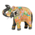 Wood and papier mache sculpture, 'Mughal Elephant' (11 inch) - Royal Elephant Papier Mache Sculpture (11 Inch) (image 2a) thumbail