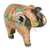 Wood and papier mache sculpture, 'Mughal Elephant' (11 inch) - Royal Elephant Papier Mache Sculpture (11 Inch) (image 2b) thumbail