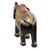 Wood sculpture, 'Splendid Elephant' - Colorful Handpainted Elephant Sculpture from India (image 2d) thumbail