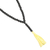 Hämatitische lange Y-Halskette, 'Flirty Quasten - Hämatitisches langes Y-Halsband mit 5 gelben Quasten