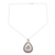 Dendritische Opal-Anhänger-Halskette - Halskette mit Anhänger aus Dendritischem Opal und Sterlingsilber