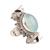 Chalcedony cocktail ring, 'Rajasthan Realm' - Aqua Chalcedony and Sterling Silver Cocktail Ring