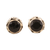 Onyx stud earrings, 'Black As Night' - Small Black Onyx Stud Earrings from India (image 2a) thumbail