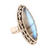 Labradorite cocktail ring, 'Fascinating Flair' - Sterling Silver and Labradorite Cocktail Ring