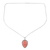Rhodochrosite pendant necklace, 'Enthralling' - Artisan Crafted Rhodochrosite Pendant Necklace