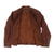 Women's lLeather jacket, 'Stylish Elegance' - Moto Style Leather Jacket in Cinnamon (image 2h) thumbail