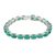 Rhodium-plated onyx tennis bracelet, 'Tennis, Anyone?' - Rhodium-Plated Silver and Green Onyx Tennis Bracelet