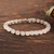 Rhodium-plated moonstone tennis bracelet, 'Tennis, Anyone?' - Natural Moonstone Tennis Bracelet with Rhodium Plating