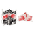 Cotton face masks, 'Bold Contrasts' (set of 4) - 4 White w/ Red & w/ Black 2-Layer Cotton Face Masks (image 2c) thumbail