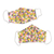 Cotton face masks, 'Happy Harlequin' (pair) - 2 Colorful Geometric Print Double Layer Cotton Face Masks (image 2a) thumbail