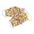 Cotton face masks, 'Happy Harlequin' (pair) - 2 Colorful Geometric Print Double Layer Cotton Face Masks (image 2c) thumbail