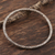 Sterling silver bangle bracelet, 'Diamond Saga' - Diamond Motif Sterling Silver Bangle Bracelet (image 2b) thumbail