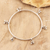 Sterling silver bangle bracelet, 'Ghungru Bliss' - Sterling Silver Bangle Bracelet with Tiny Bells (image 2) thumbail