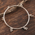 Sterling silver bangle bracelet, 'Ghungru Bliss' - Sterling Silver Bangle Bracelet with Tiny Bells (image 2b) thumbail