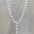 Sterling silver long Y-necklace, 'On Reflection' - Long Sterling Silver Y-Necklace (image 2) thumbail