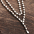 Sterling silver long Y-necklace, 'On Reflection' - Long Sterling Silver Y-Necklace (image 2b) thumbail