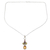 Multi-gemstone pendant necklace, 'Petal Play' - Multi-Gemstone Pendant Necklace from India