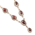 Garnet pendant necklace, 'On the Bright Side' - Garnet Cabochon Pendant Necklace (image 2c) thumbail