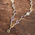 Halskette mit Anhänger aus mehreren Edelsteinen - Halskette mit mehreren Edelsteinen und Sterlingsilber