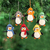 Wool felt ornaments, 'Cozy Penguins' (set of 6) - Handmade Felted Wool Penguin ornaments (Set of 6) (image 2) thumbail