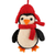 Wool felt ornaments, 'Cozy Penguins' (set of 6) - Handmade Felted Wool Penguin ornaments (Set of 6) (image 2c) thumbail