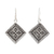 Sterling silver dangle earrings, 'Rawa Tradition' - Traditional Indian Motif Sterling Silver Dangle Earrings thumbail