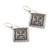 Sterling silver dangle earrings, 'Rawa Tradition' - Traditional Indian Motif Sterling Silver Dangle Earrings (image 2c) thumbail