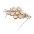 Cultured pearl and ruby brooch pin, 'Precious Bouquet' - Feminine Cultured Pearl and Ruby Brooch Pin (image 2d) thumbail