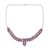 Amethyst pendant necklace, 'Treasured Garland' - Amazing 25 Carat Amethyst Pendant Necklace from India thumbail