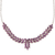Amethyst pendant necklace, 'Treasured Garland' - Amazing 25 Carat Amethyst Pendant Necklace from India