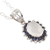 Moonstone and sapphire pendant necklace, 'Blue Happiness' - Sterling Silver Moonstone and Sapphire Pendant Necklace (image 2d) thumbail