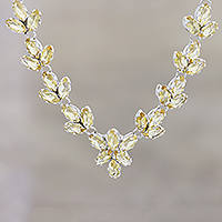 Collar colgante de citrino, 'Princesa de Gujarat' - Collar de piedras preciosas de citrino de treinta quilates