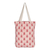 Cotton canvas tote, 'Floral Frame' - Cotton Canvas Screen Printed Tote with Magnetic Snap Closure (image 2a) thumbail
