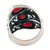 Garnet cocktail ring, 'Coming and Going' - Multi-Stone Garnet Cocktail Ring from India (image 2d) thumbail