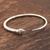 Sterling silver cuff bracelet, 'Charming Snake' - Sterling Silver Snake Cuff Bracelet