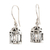 Sterling silver dangle earrings, 'Cagey Birds' - Charming Sterling Silver Bird Cage Earrings