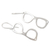 Ohrhänger aus Sterlingsilber - Ohrhänger aus Sterlingsilber in Sonnenbrillenform