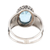 Men's blue topaz ring, 'Magnificent Glitter' - Men's Blue Topaz and Sterling Silver Ring (image 2d) thumbail
