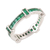 anillo de esmeralda - Sorprendente anillo de esmeralda con montura de canales