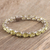 Lemon quartz tennis bracelet, 'Citron Sparkle' - Rhodium Plated 47 carat Lemon Quartz Tennis Bracelet