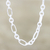 Sterling silver link necklace, 'Contemporary Muse' - Contemporary Sterling Silver Link Necklace