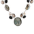 Multi-gemstone pendant necklace, 'Dusky Appeal' - Multi Gemstone and Sterling Silver Pendant Necklace thumbail
