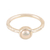 Cultured pearl solitaire ring, 'Delicate Nature' - Cultured Pearl Solitaire Ring from India thumbail