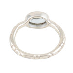 Blue topaz single-stone ring, 'Blue Gaze' - Simple Blue Topaz and Sterling Silver Ring