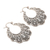 Sterling silver filigree hoop earrings, 'Sweet Frills' - Lacy Filigree Sterling Silver Hoop Earrings (image 2c) thumbail