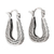 Sterling silver filigree hoop earrings, 'Horseshoe Bend' - Horseshoe Shaped Filigree Sterling Silver Hoop Earrings thumbail