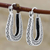 Sterling silver filigree hoop earrings, 'Horseshoe Bend' - Horseshoe Shaped Filigree Sterling Silver Hoop Earrings (image 2b) thumbail