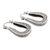 Sterling silver filigree hoop earrings, 'Horseshoe Bend' - Horseshoe Shaped Filigree Sterling Silver Hoop Earrings (image 2c) thumbail